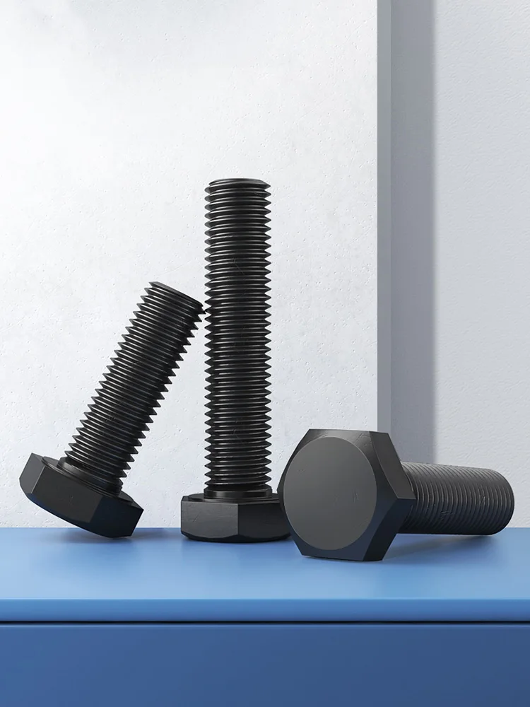 Внешние шестигранные винты с шестигранной головкой M4 M5 M6 M8 M10 M12 Черный класс 12 9