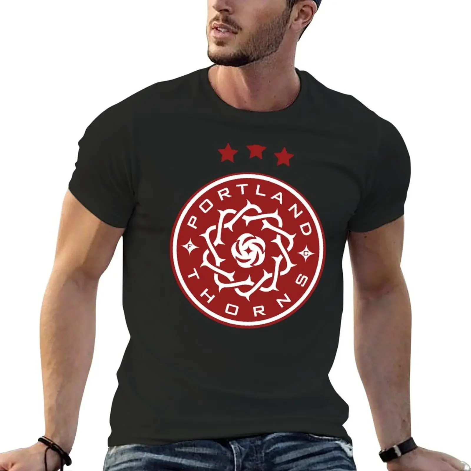 Футболка PORTLAND THORNS FC-SOCCER NWSL летний топ мешковатые рубашки эстетичная одежда
