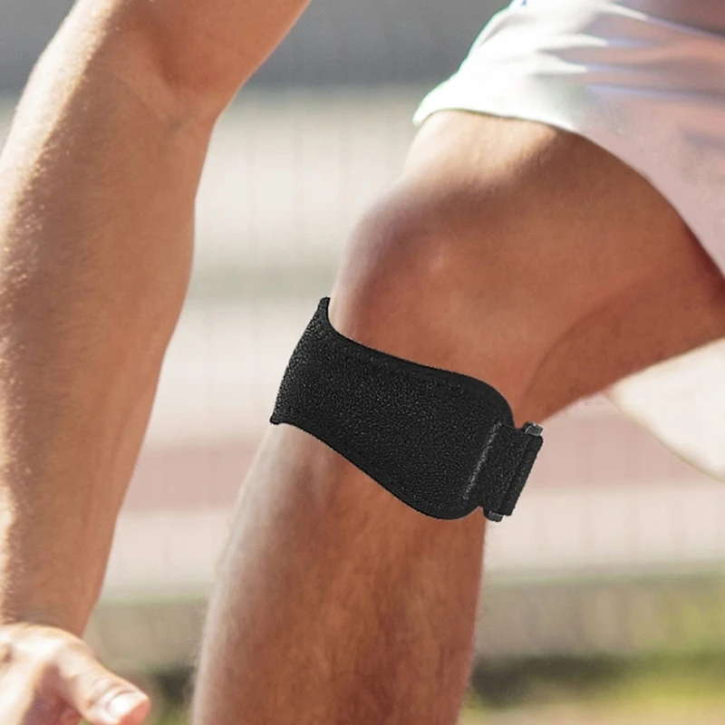

H8WC Adjustable Patella Knee Brace with Silicone Pad for Running Football