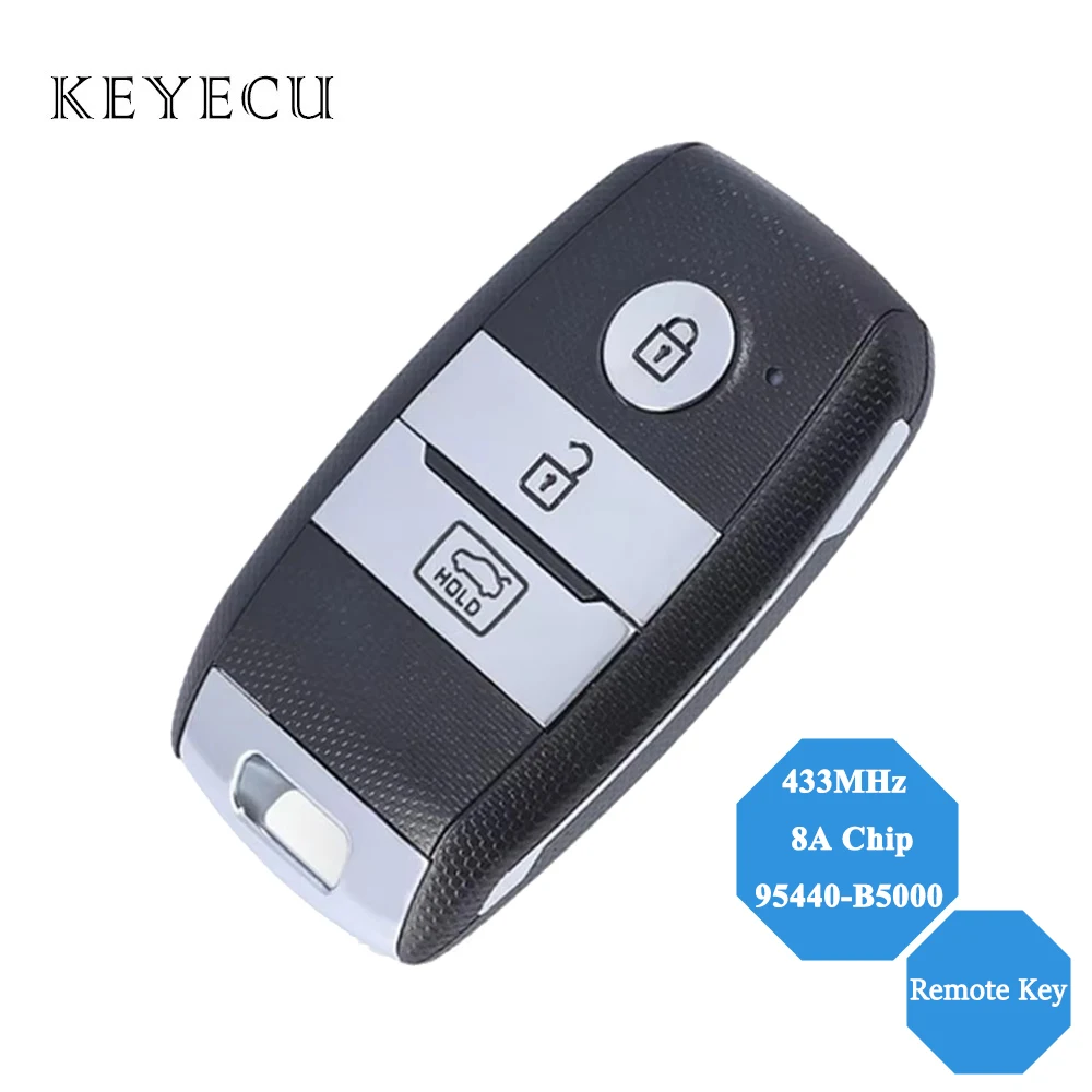 Запасная деталь Keyecu 95440-B5000 для KIA K3 2013 2014 2015 2016 2017 433 МГц с чипом 8A P/N: 95440 B5000