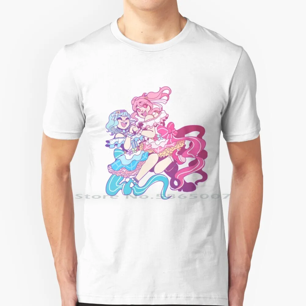 

Bang Dream-Pastel Palettes Hina And Aya T Shirt 100% Cotton Bang Dream Bandori Anime Aya Hina Big Size 6xl Tee Gift Fashion