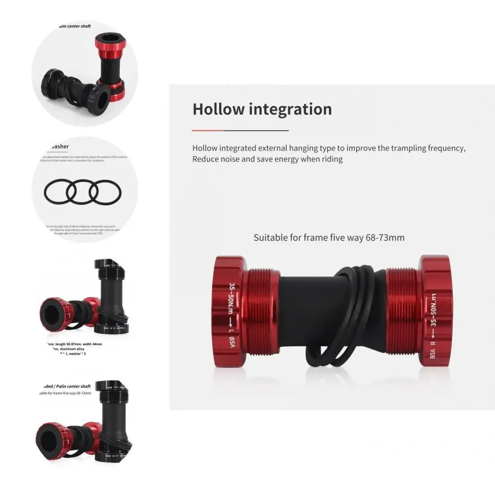 

Durable Nylon Anodic Oxidation Hollow Out Thread Bottom Bracket Bearing Bottom Bracket Crankset Bottom Bracket