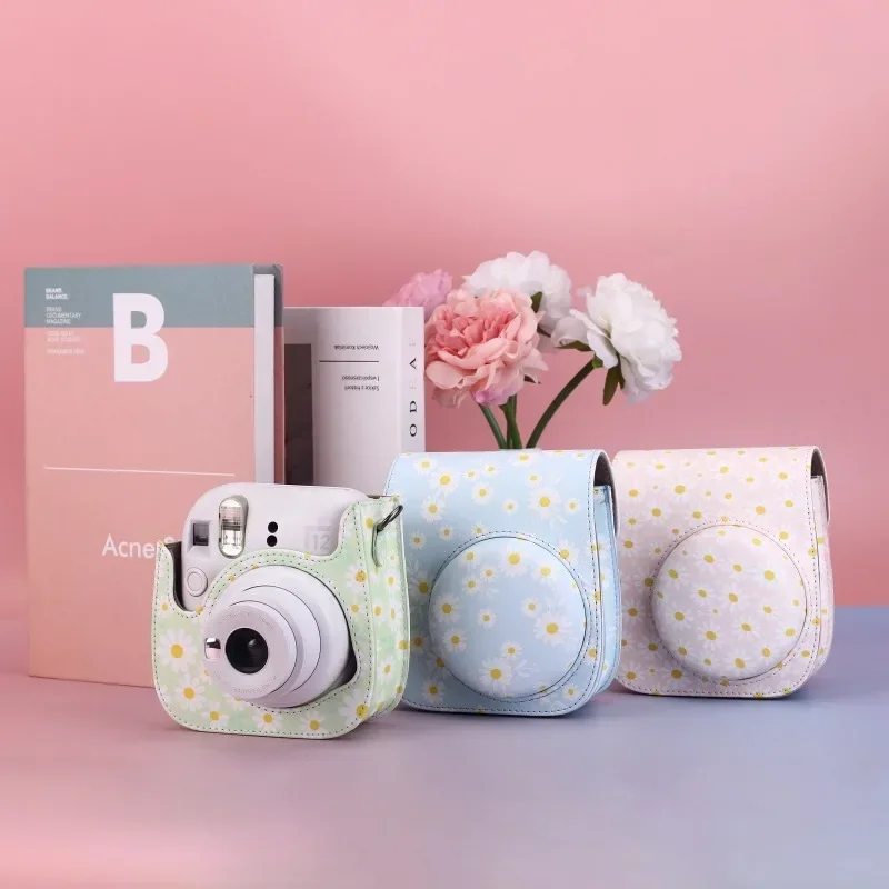 Универсальный чехол из искусственной кожи для камеры Instax Mini 12/11/9/8 сумка через
