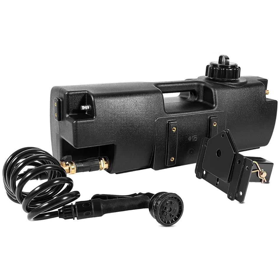 

MX 4,0 галлона самонажимной резервуар для воды, используемый для кемпинговых душ, крепления на бампере или крепления на кровати. Автомобильное хранилище для воды для грузовиков.