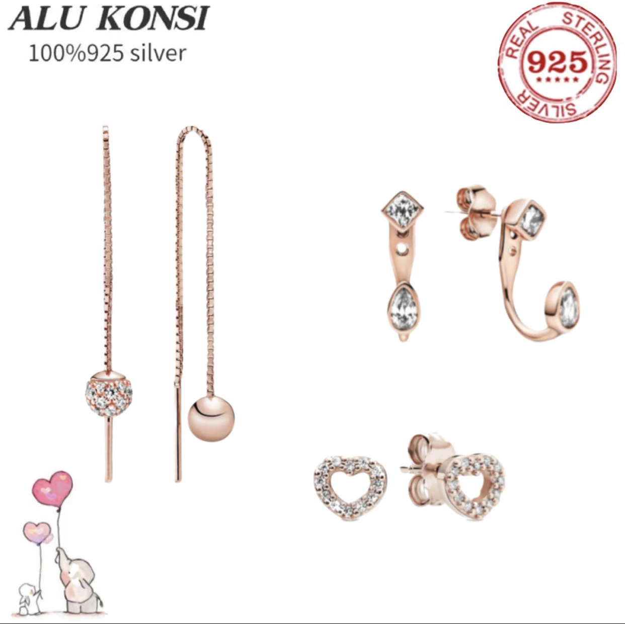 

Женские серьги из серебра 2021 пробы, с кристаллами