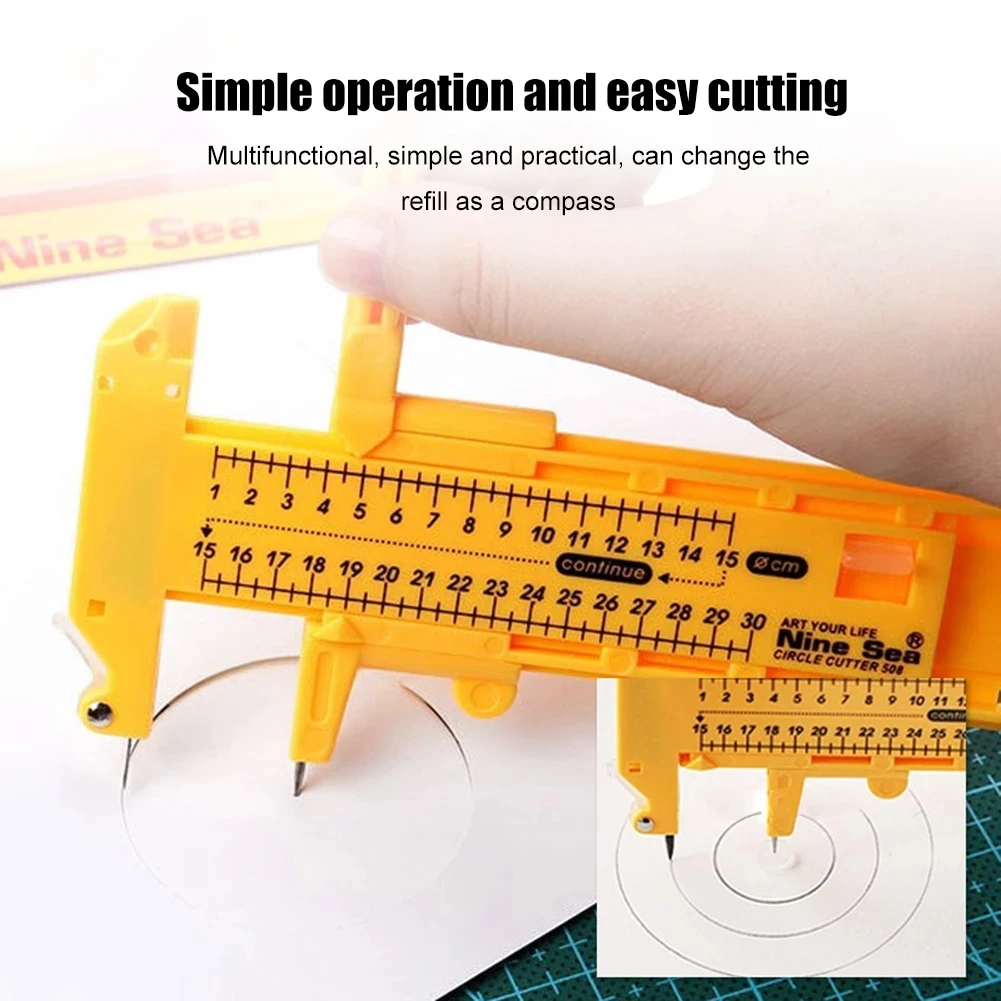 2022 Circular knife compasses adjustable size 10mm-300 mm diameter circle paper cutter knife