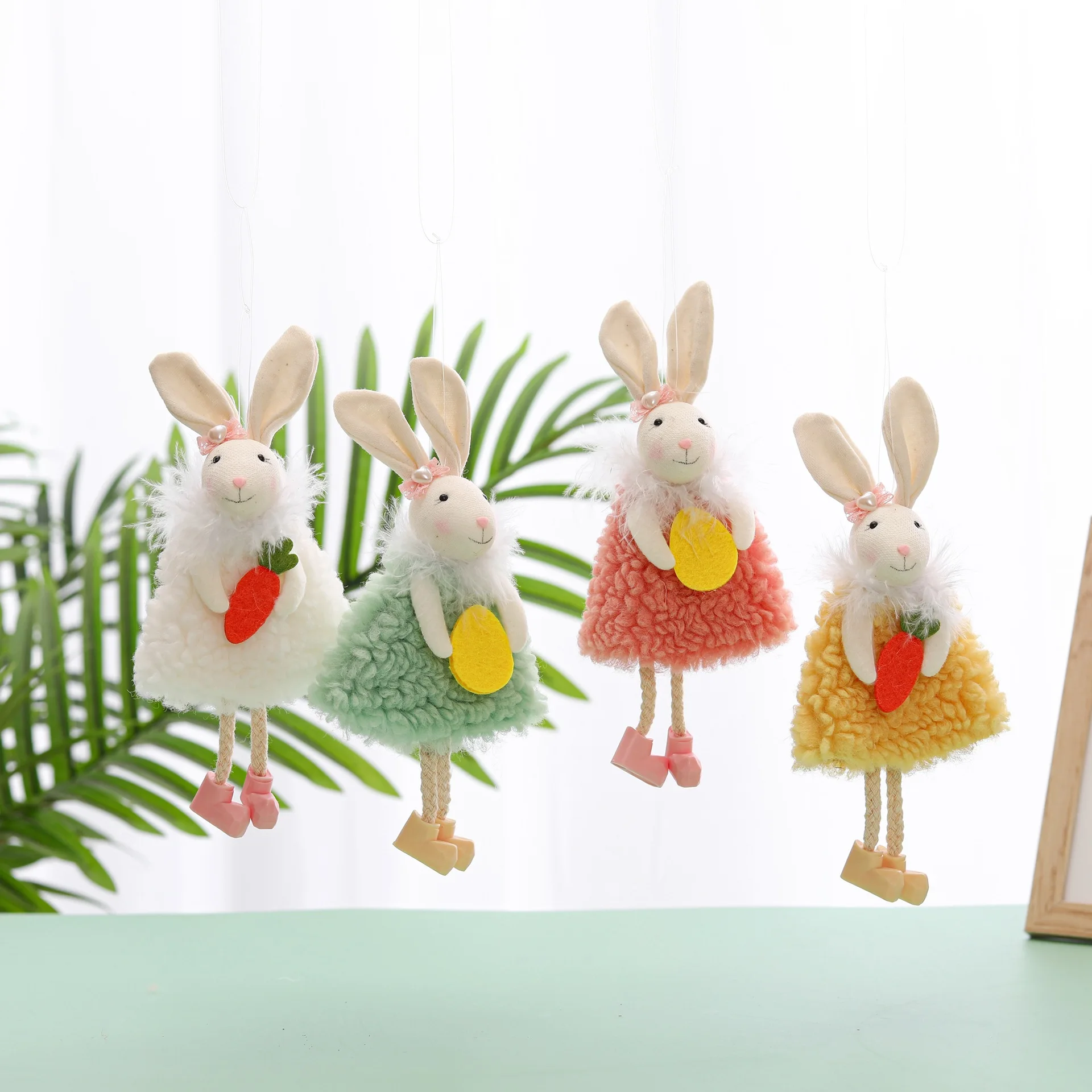 

Cute Alpaca Rabbit Bunny Hanging Ornament for Easter Decoration Happy Easter Party Decoration Home Decor Festive Supplies