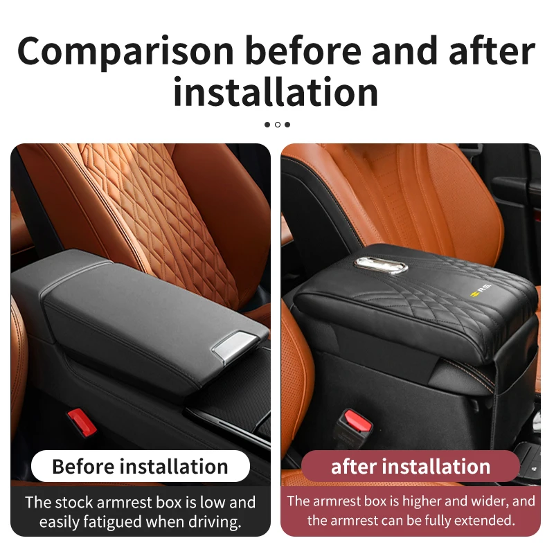 Подлокотник для автомобильной консоли коробка салфеток органайзер автомобиля