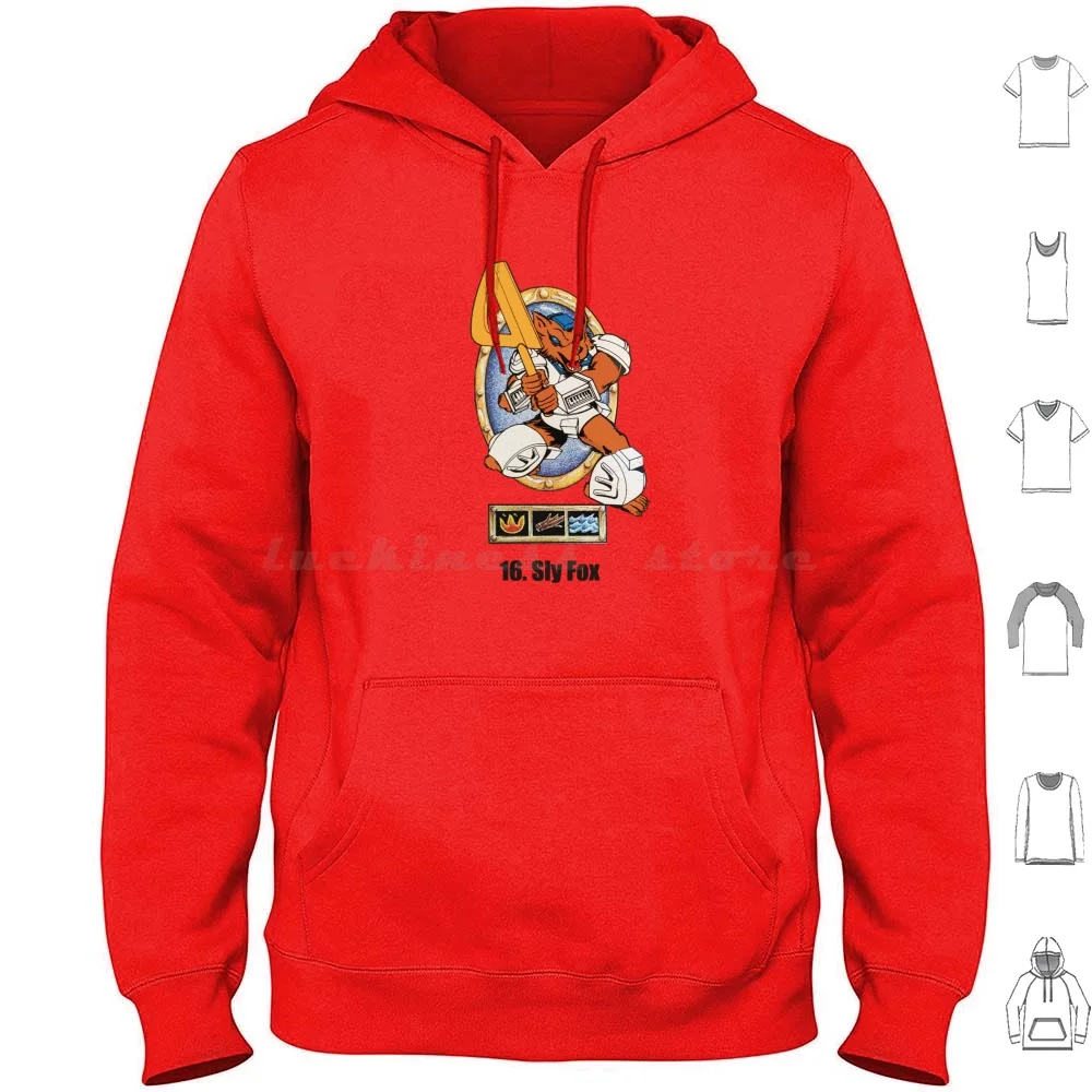Боевые звери 16. Толстовка с капюшоном Sly Fox хлопковая длинным рукавом игрушки 80-х