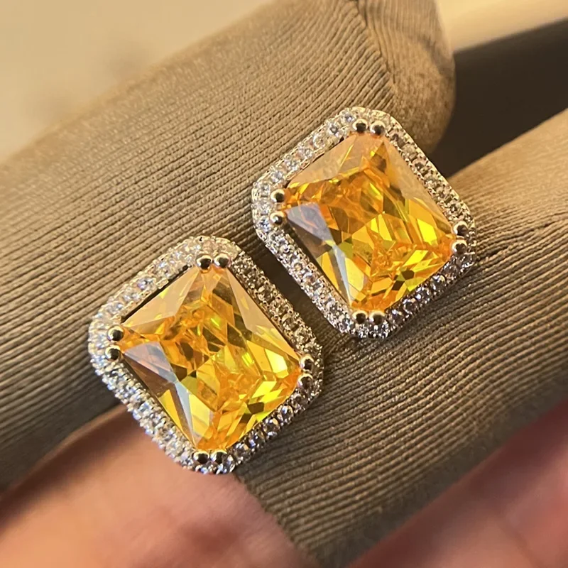 

DIWENFU 925 Silver Sterling Topaz Jewelry Stud Earring Women Genuine 925 Sterling Silver Bizuteria Aros Mujer Oreja Orecchini