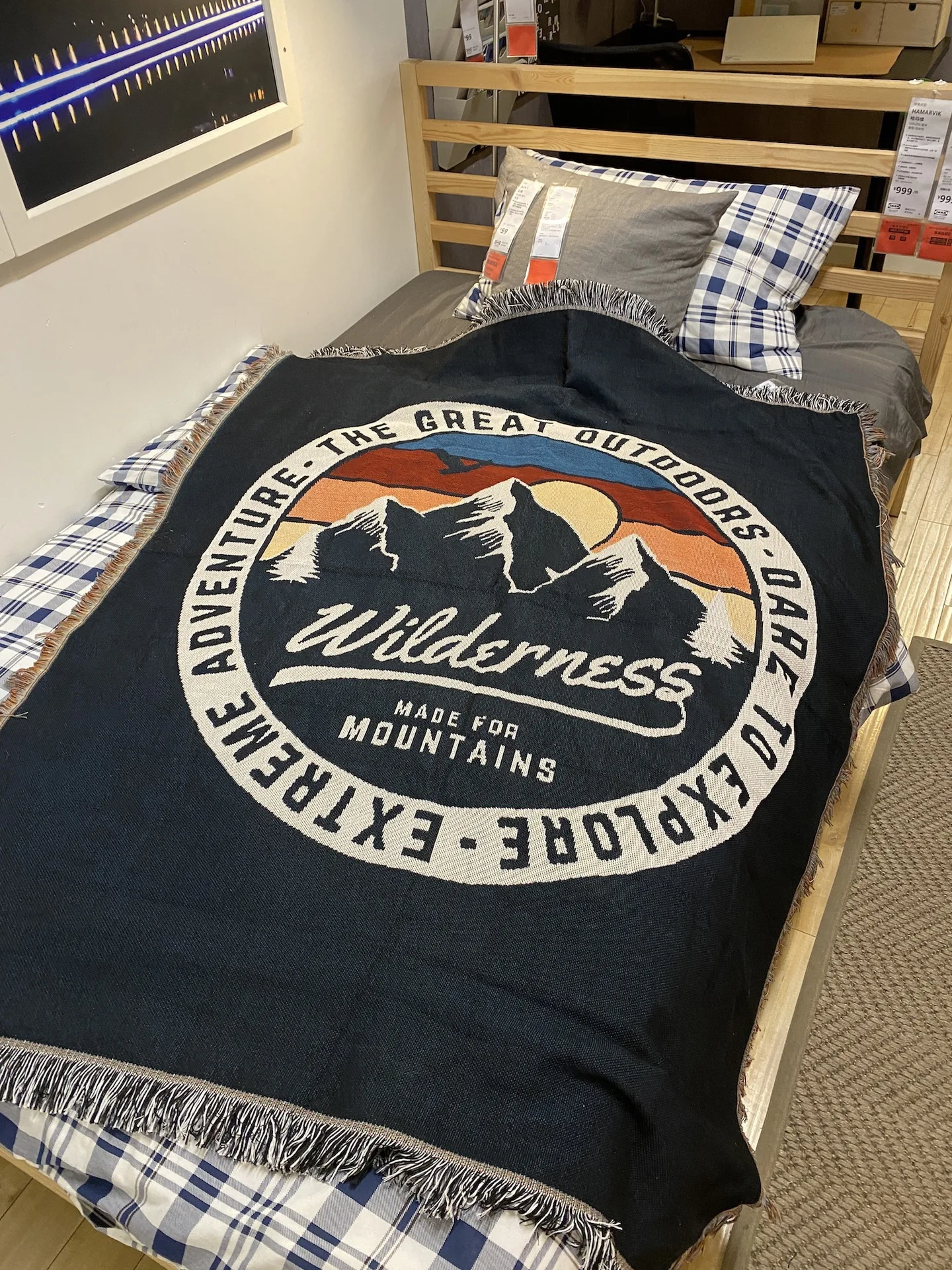 

Personalized Camping Blanket Caravan Outdoor Travel Blankets Home Bedroom Dormitory Soft Decor Tapestry Carpet Dustproof Cloth