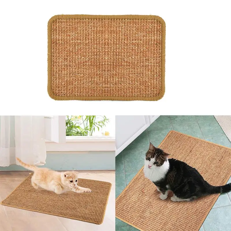 

Eight color Natural Sisal Cat Scratching Post Mat Scratcher Board Pad Mats Toy Climbing Tree Litter Mat Lounger Pet Random color