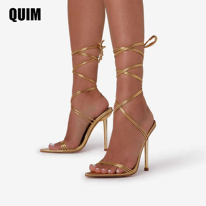 

Summer women sandals narrow band vintage square toe high heels cross strap sandals women shape design shoes women