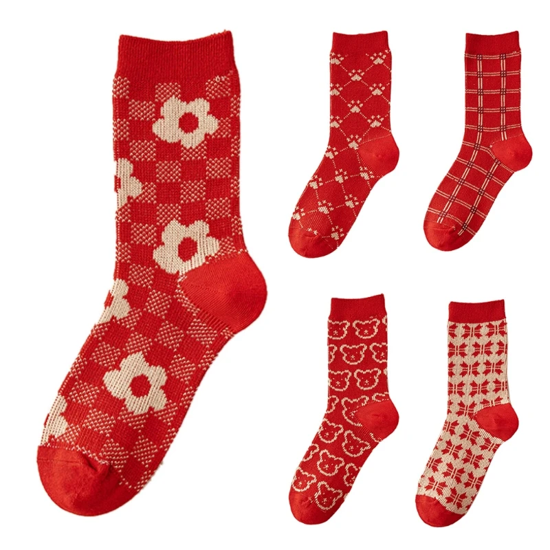 

Носки женские клетчатые в полоску, удобные, в стиле Харадзюку, подарок, 37JB, Осень-зима