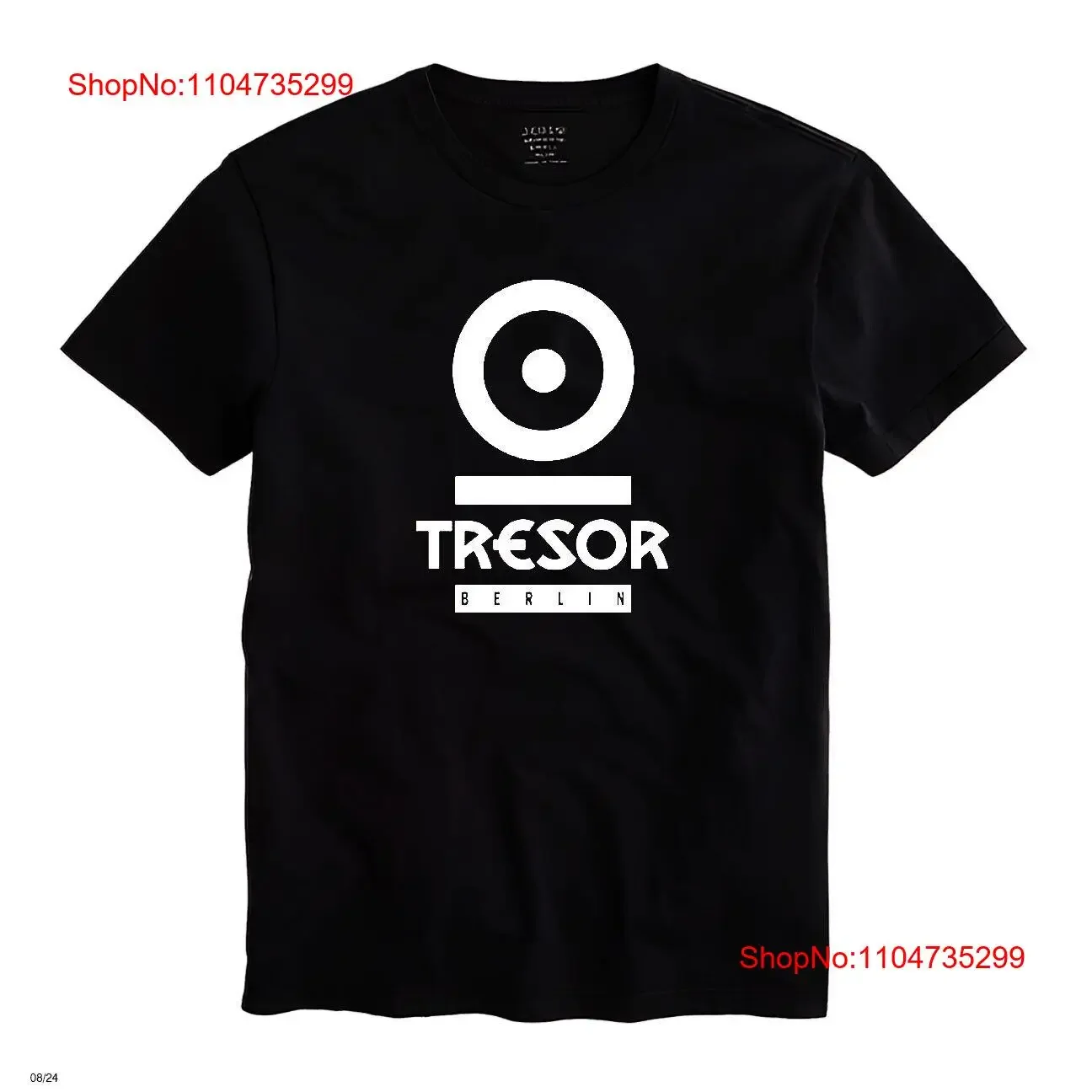 Фото Футболка Tresor Berlin Мужская черная Размер S 5XL винтажная стираная графическая дышащая модельерская одежда уличная удобная №1