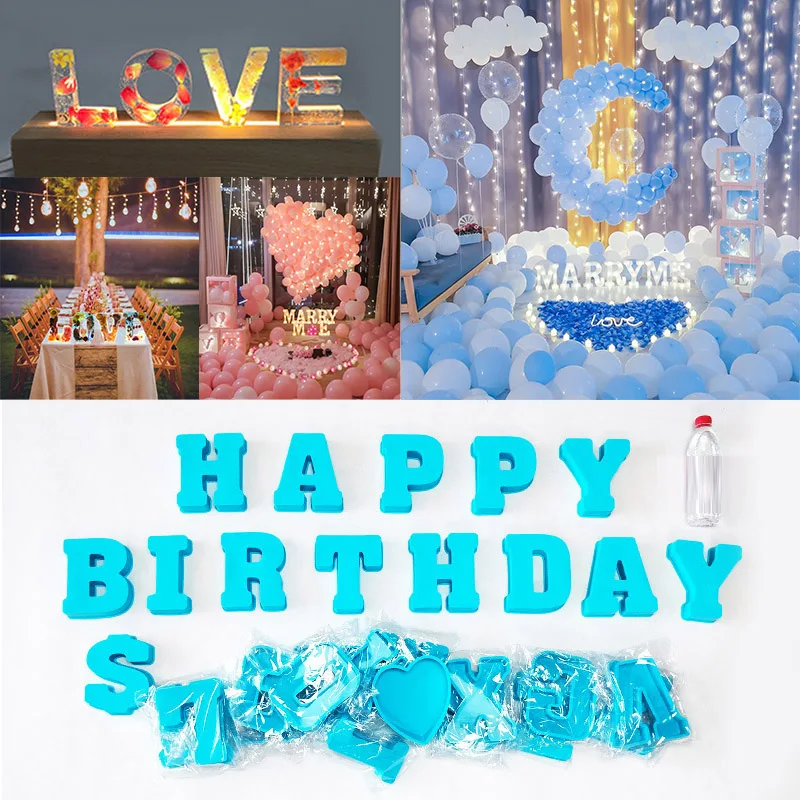 

Силиконовая форма с надписью «Капитал», 26 шт., свадебное украшение, украшение для вечеринки «Baby Shower», форма «сделай сам» из хрустальной эпок...