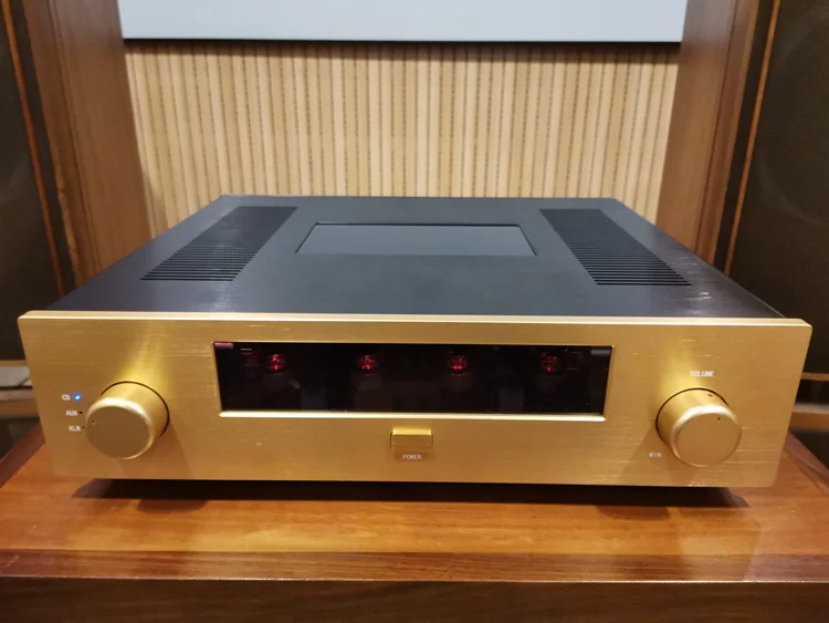 Новый обновленный HT668 Hetian Shigeru предступенчатый трубчатый усилитель ECC83S * 2 ECC82