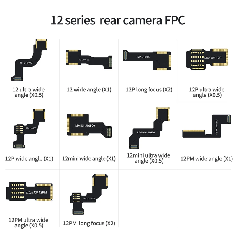 

AiXun Rear Camera FPC Flex Cable For iPhone 7G 7 Plus 8 8G X XS Max 11 12 Mini 13 Pro Rear Camera Maintenance Replacement Parts