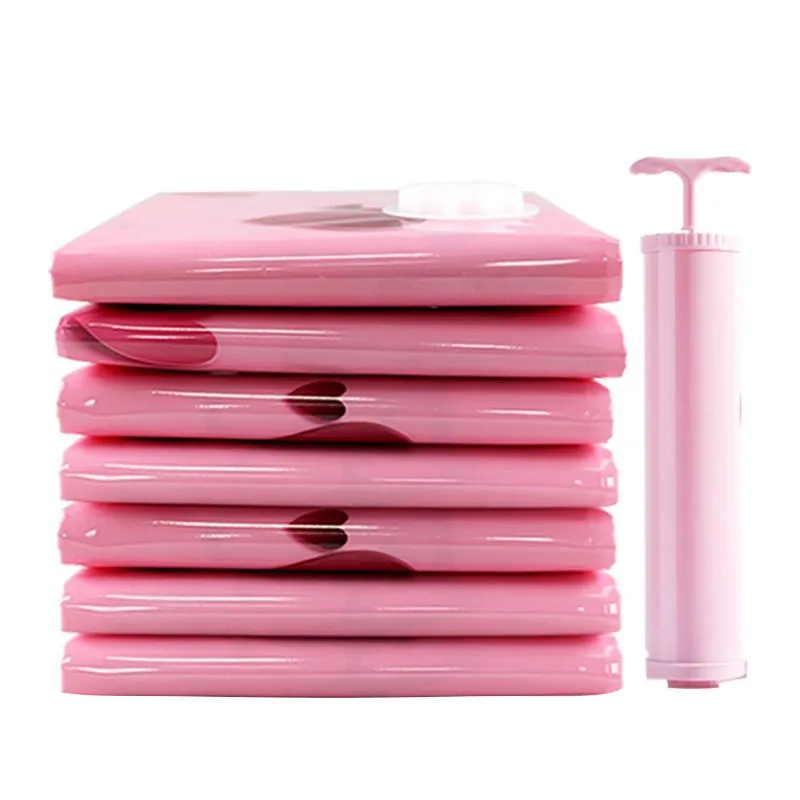 

1 Pack Home Vacuum Bag Clothes Thickening Compression Bag Travel Foldable Clothes Organizer Space Saver Household Supplies