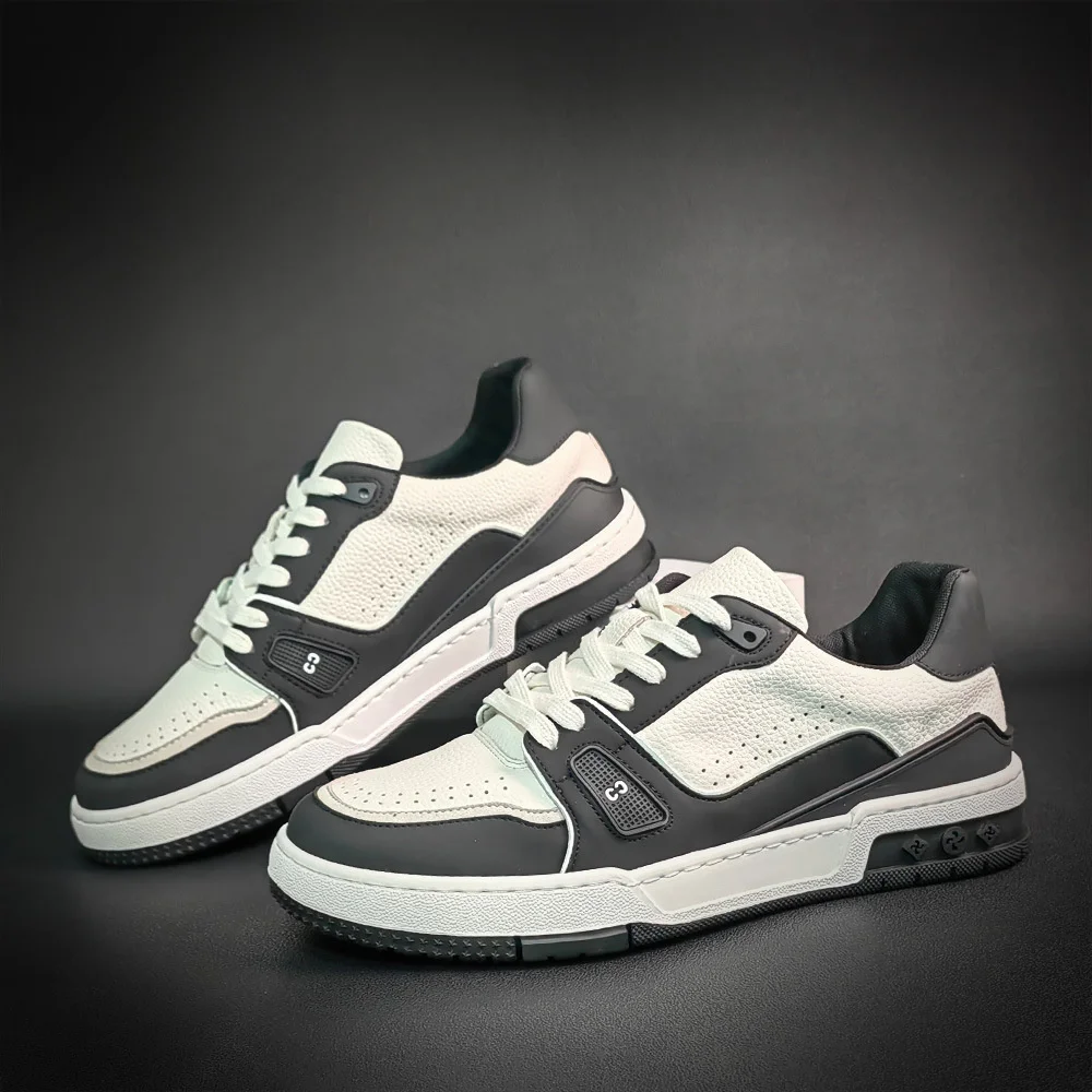 

Роскошные брендовые кроссовки из натуральной кожи, повседневная мужская обувь, универсальный тренд