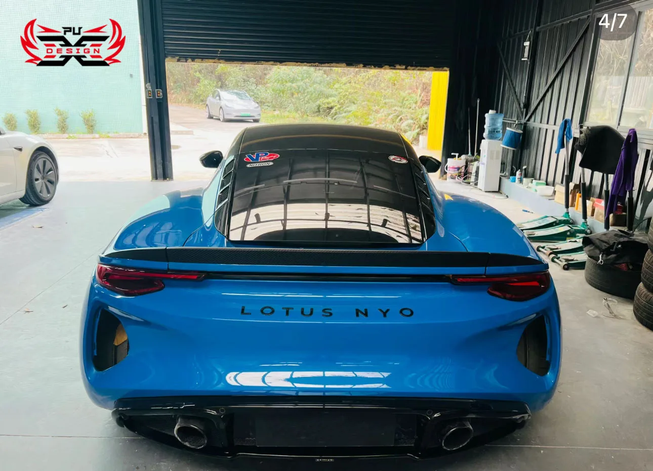 Сухой спойлер OD Style для заднего багажника из углеродного волокна хвост губа крыло