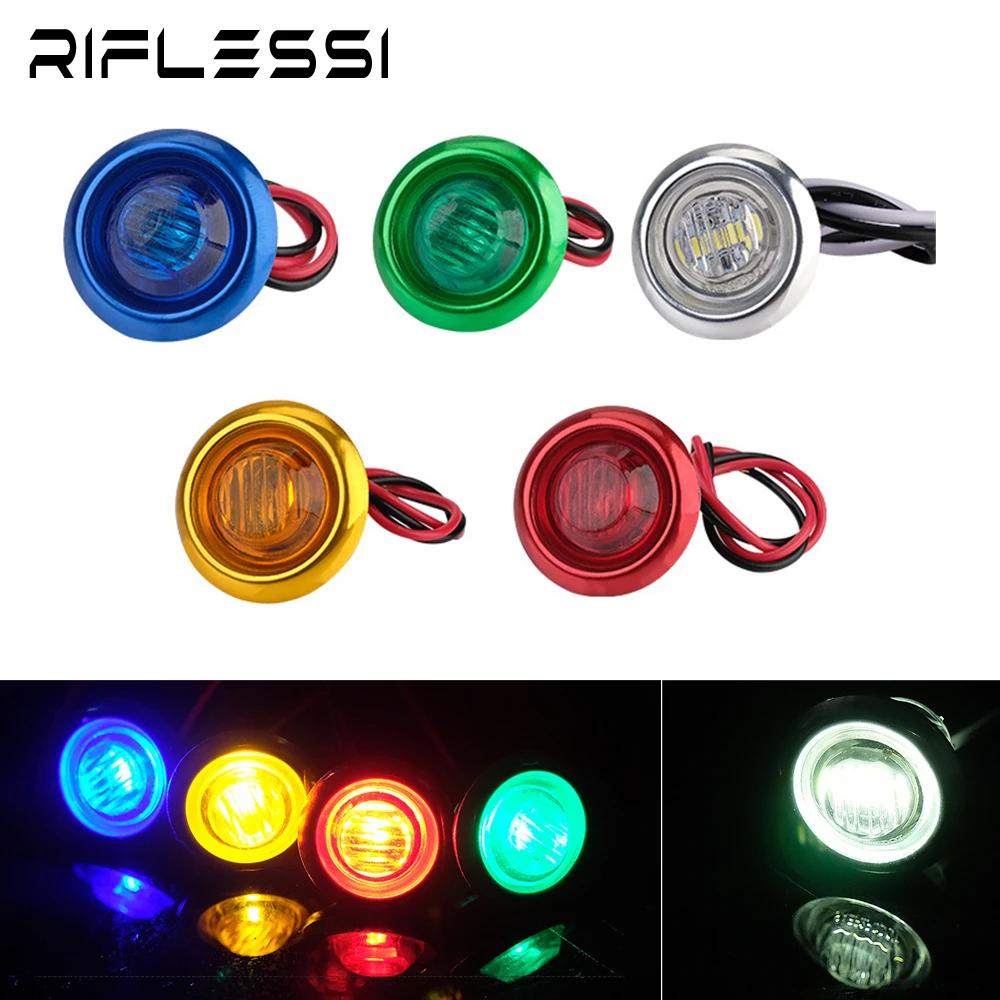 

10 x LED Side Marker Trailer Lights 12V 24V Truck Clearance Lights Car Daytime Running Lights Lorry Van Side Lamps Amber White