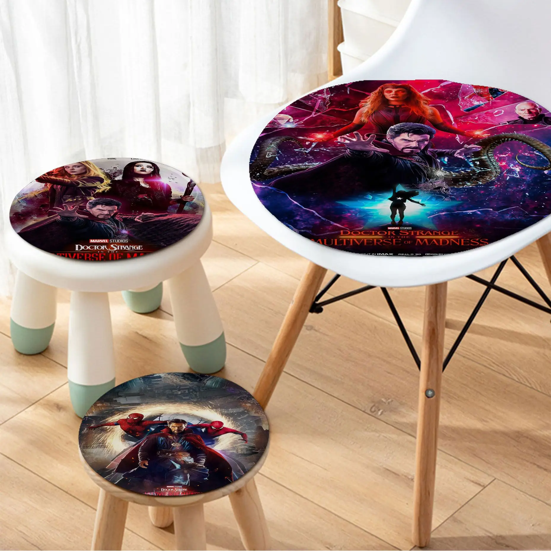 

Disney Marvel Doctor Strange Tie Rope Chair Cushion Soft Office Car Seat Comfort Breathable 45x45cm Chair Mat Pad