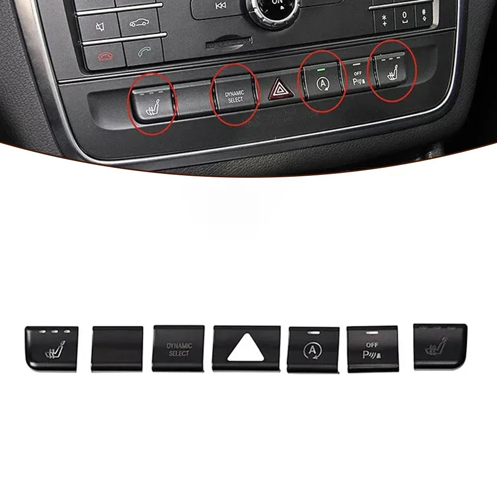 Наклейка на кнопку кондиционера автомобиля для Mercedes Benz GLA X156 CLA C117 A Class W176 B W24