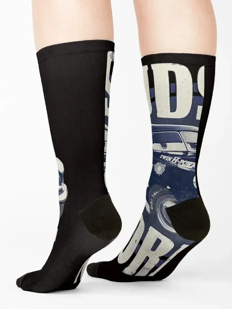 Hudson Hornet Badge Графические носки Ретро Футбольные партии Спортивные женские Мужские