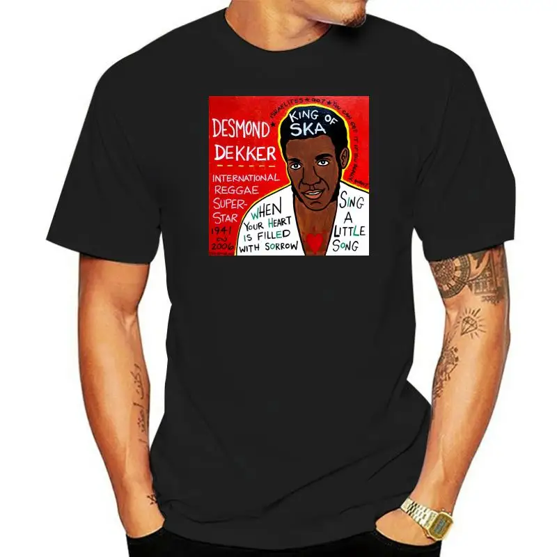 

Men t-shirt Desmond Dekker ska reggae folk art tshirt Women t shirt
