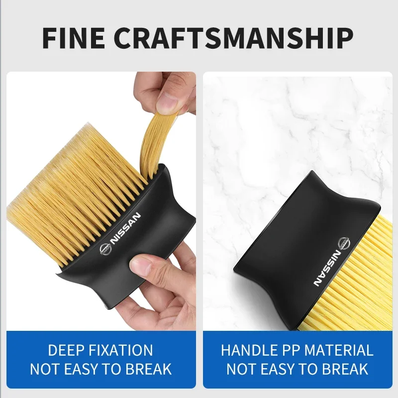 Car Interior Cleaning Soft Brush Dashboard Outlet Dust Tool For Nissan Juke Tiida Teana GTR 350Z 370Z 240SX Qashqai J10 ALTIMA