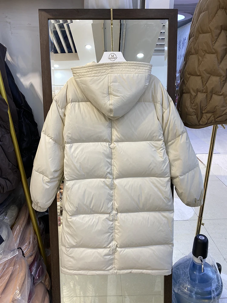 Women Long Down Jacket New Casual Style White Duck Down Jackets Autumn Winter Coats And Parkas Female Outwear