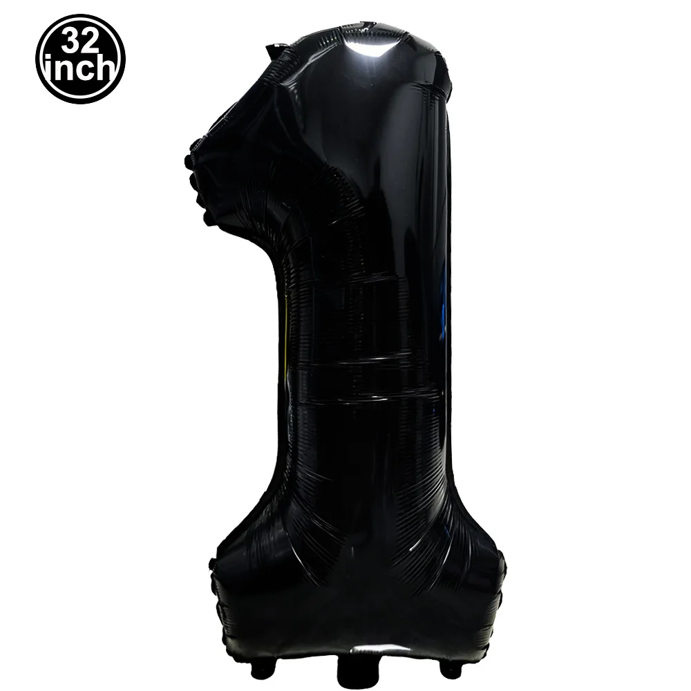

Черный воздушный шар с цифрами 32 дюйма PartiesTour