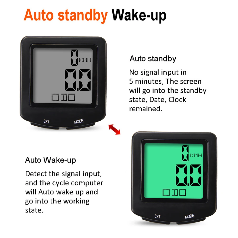 Водонепроницаемый велосипедный компьютер беспроводной Велосипедный с