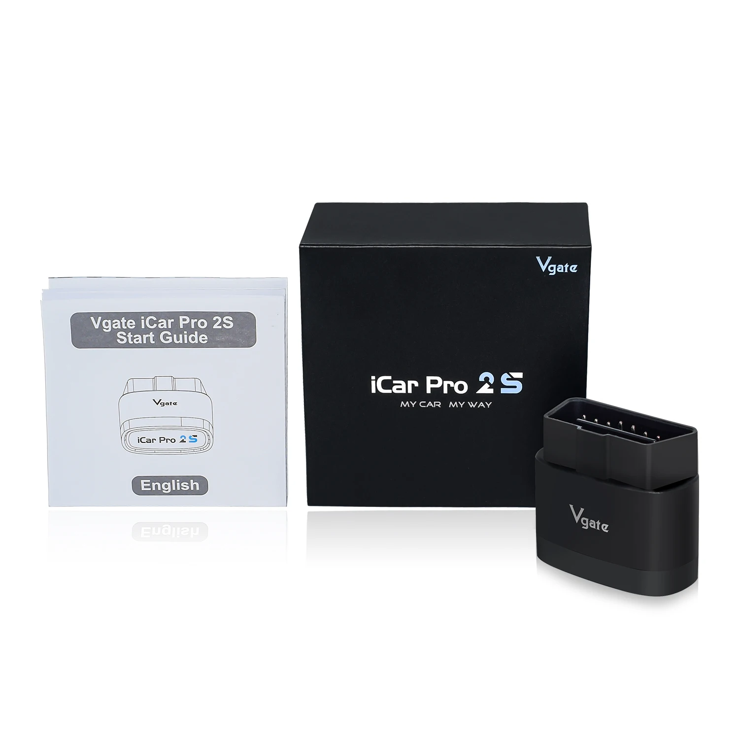 Диагностический инструмент Vgate iCar Pro 2S OBD2 быстрый Bluetooth 5 3 16-контактный адаптер