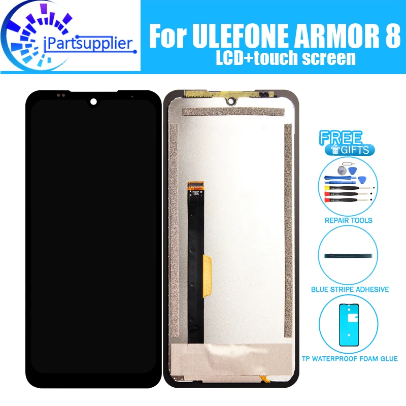 For ULEFONE ARMOR 8 LCD Display + Touch Screen Digitizer Assembly 100% New Tested LCD Screen+Touch for ARMOR 8+Tools