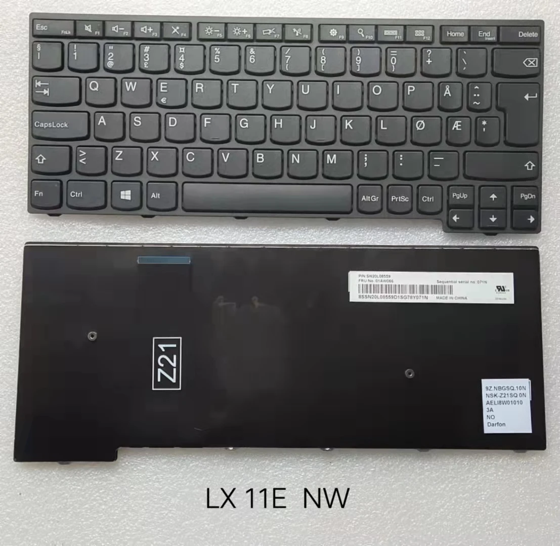 

NEW CZ NE UK US laptop keyboard For Lenovo yoga 11e yoga11e 4th SN20 US/English keyboard black