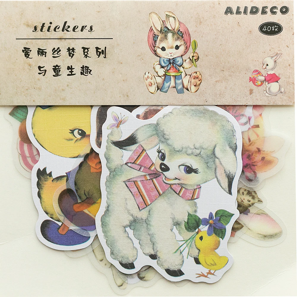 40 шт./1 партия декоративные наклейки для дневника | Канцтовары офиса и дома