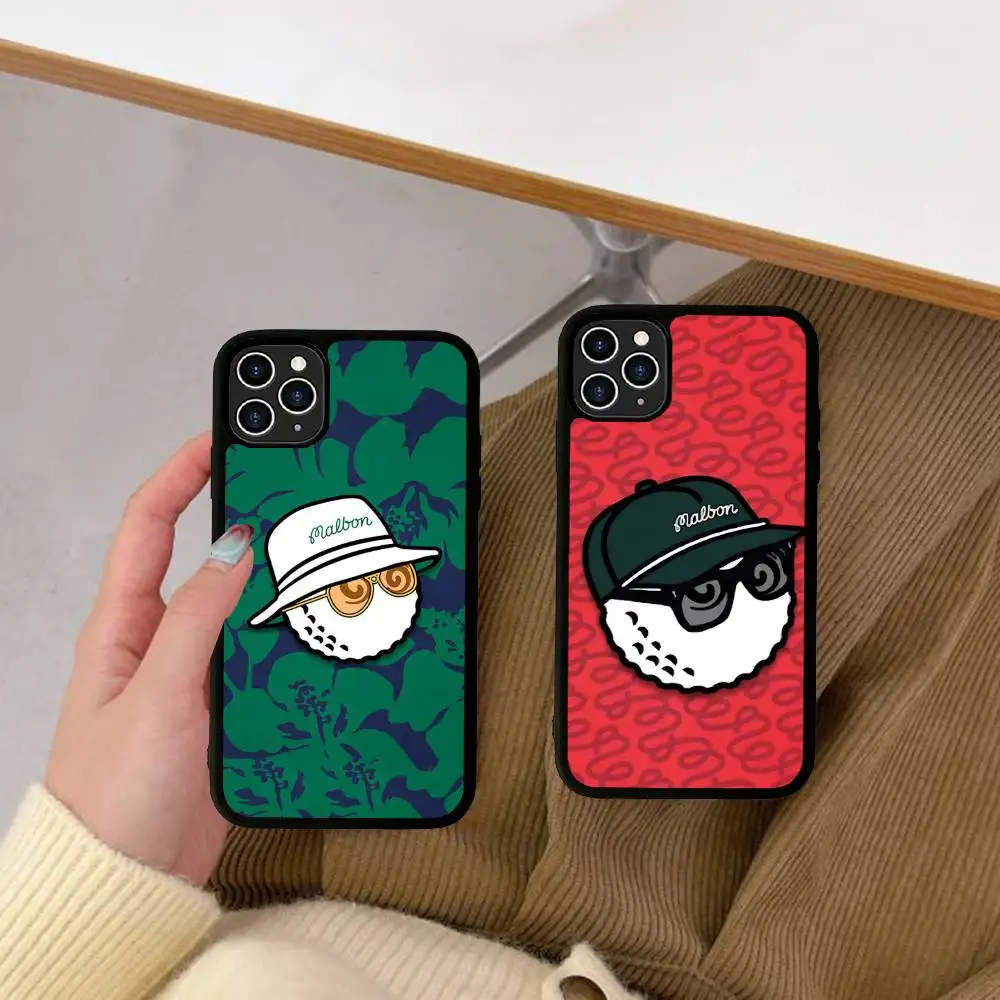 Фото Чехлы для телефонов Leisure Sports M-Malbones G-Golf для iPhone 11 12 13 14 15 16 17 Pro Max Plus, противоударные, из TPU+PC №3