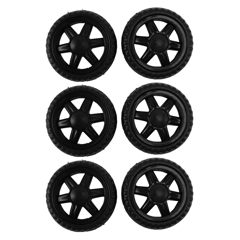 

Rubber Hot Wheel Travelling Luggage Cart - Black (6 Pieces)