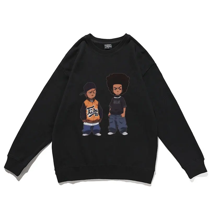 

The Boondocks Huey and Riley Pullover Men Women Casual Style Sweatshirt Man Funny Streetwear Unisex Oversized Cotton Pullovers