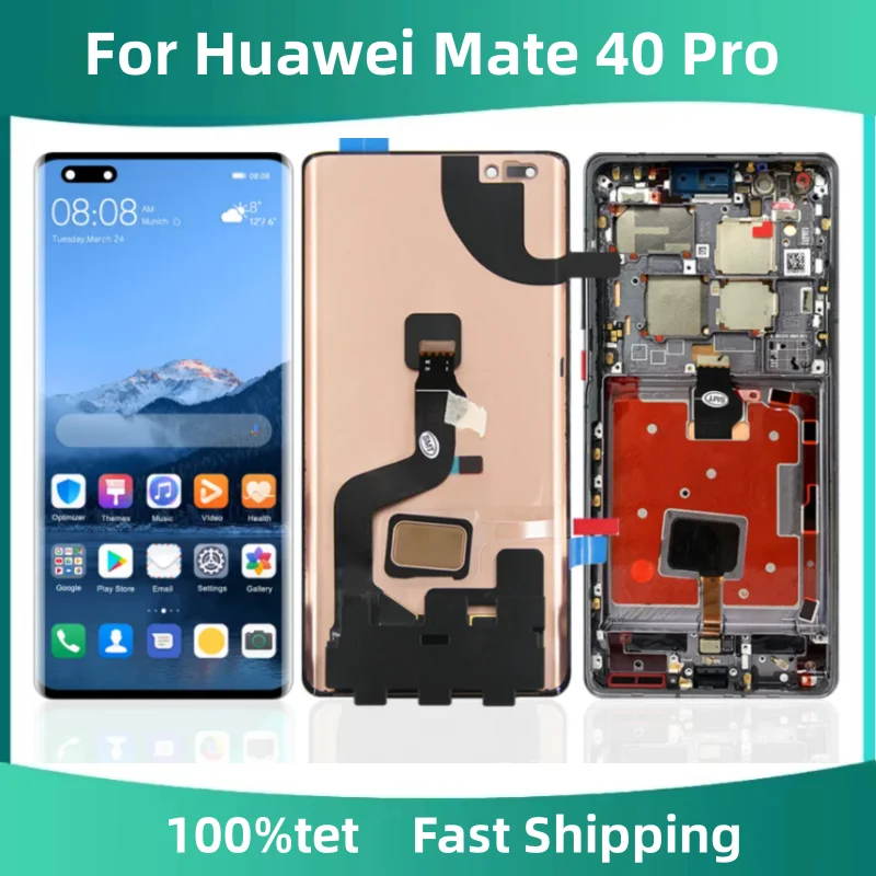

6.76" For Huawei Mate 40 Pro 5G Touch Screen Digitizer Assembly Replacement For Mate40Pro Screen NOH-NX9, NOH-AN00 LCD