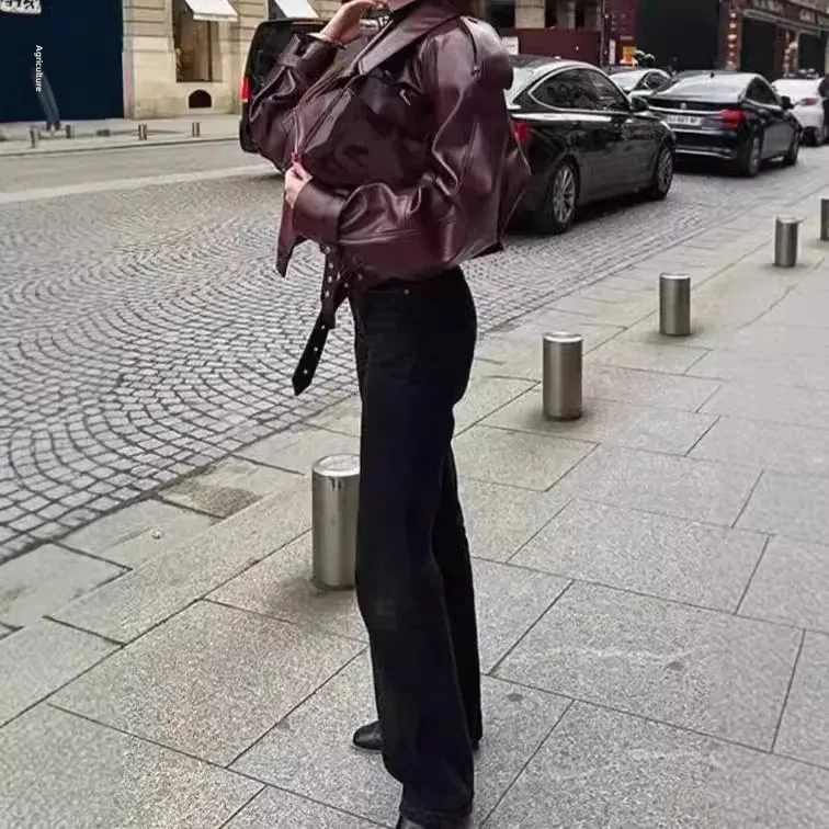 2024 новый стиль европейская и американская укороченная куртка с длинными