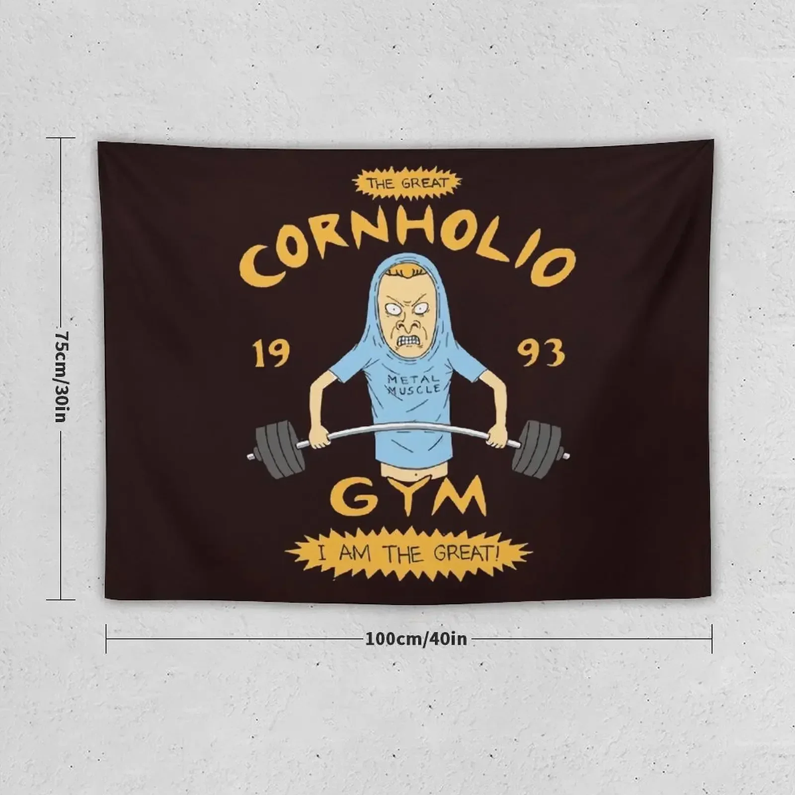 Телевизор 1990-х годов Cornholio Gym редкий гобелен с произведениями искусства японский