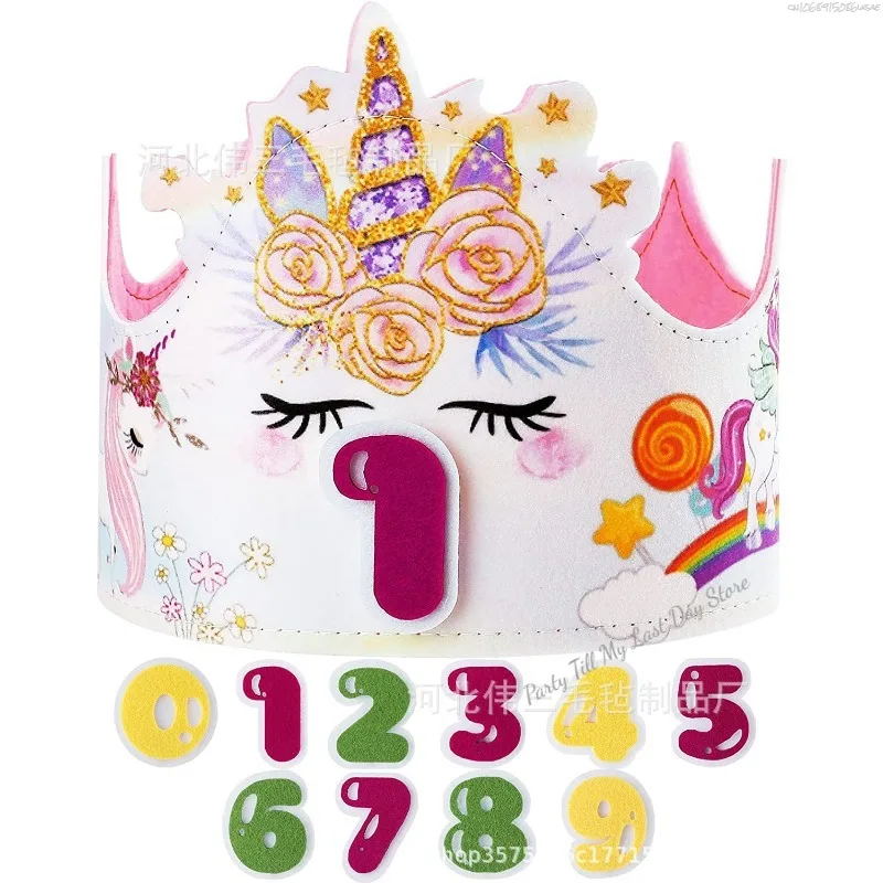 Фетровая Удобная Регулируемая шляпа в виде единорога