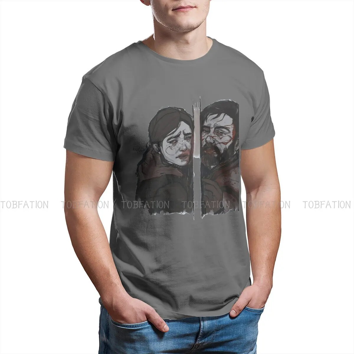 

The Last Of Us Part II Story Themed Games 100% Cotton TShirts Fan Art Of Joel Print Homme T Shirt Hipster Clothing Size S-6XL