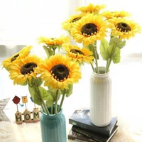 wholesale shopping mall sunflower sunflower artificial flower foreign trade home decoration fake flower for wedding