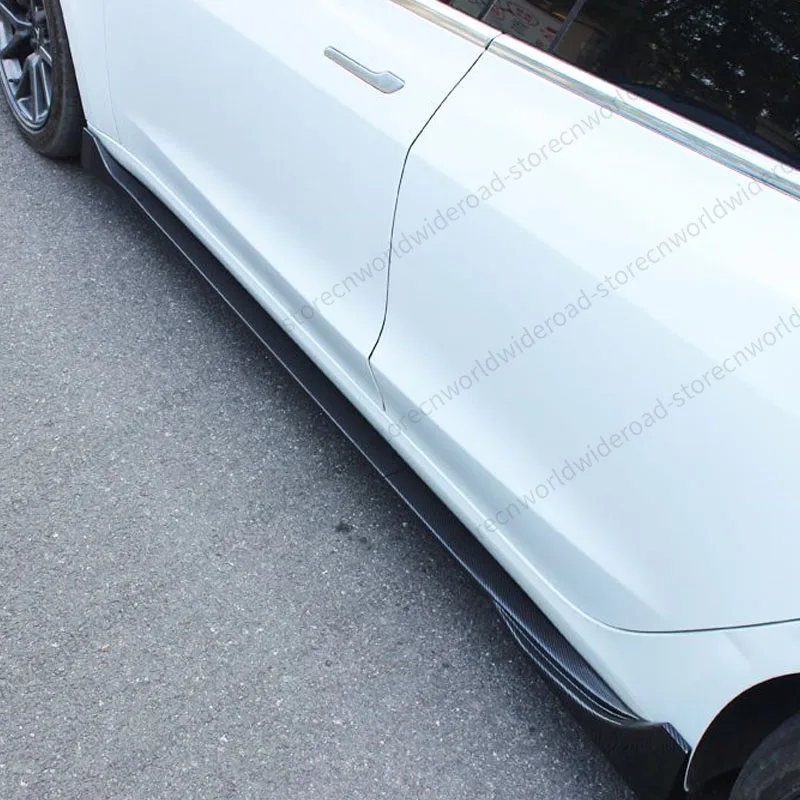 Комплект тела Tesla Model Y 2020-2023 блеск черный цвет Внешний бампер боковая юбка