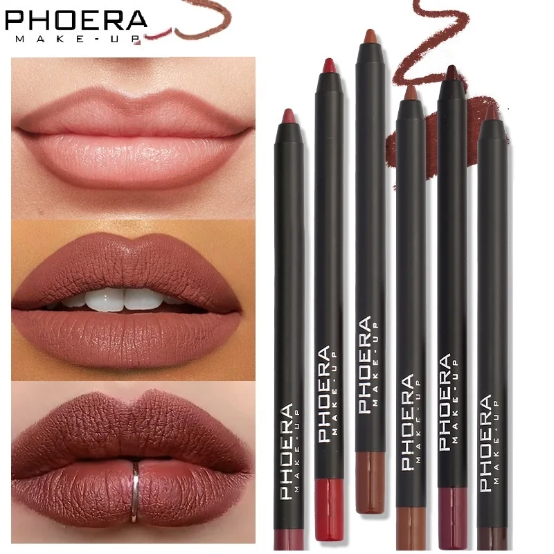 Pencil Lipstick Lips Makeup Waterproof Lipliner Sexy Lady Ch