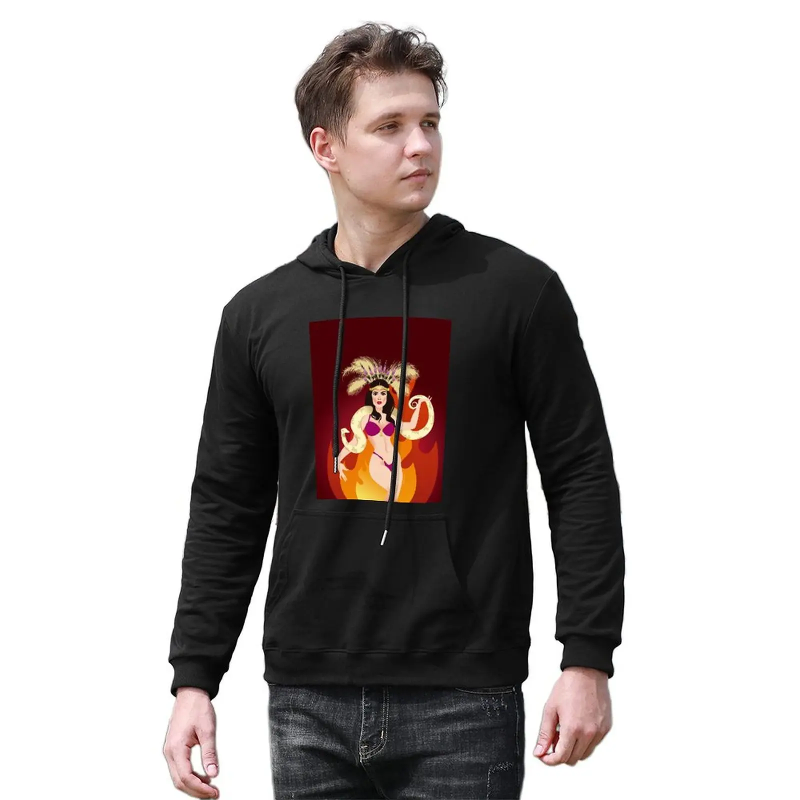 Пуловер с капюшоном Satanico Pandemonium корейская осенняя одежда мужская модная японская